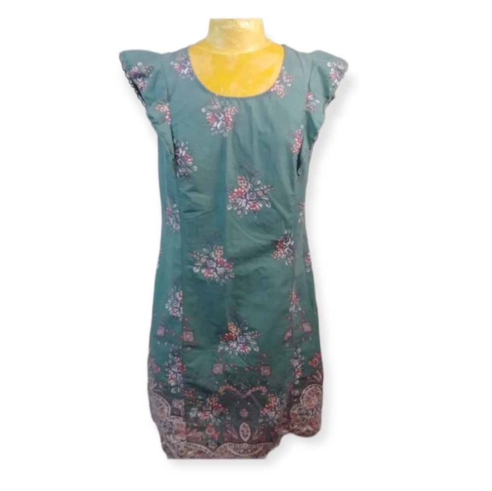 Yessica City Floral Dress with Cap sleeve